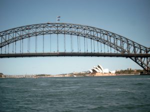 Sydney Harbour bridge en opera house