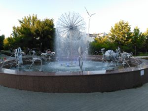 fontein in UTM park