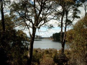 Gezicht op lake sint clair