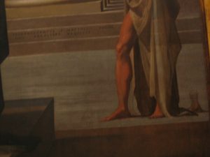 St. Jerome in het Uffici met een extra voet?