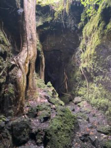 Ingang van de lava tunnels