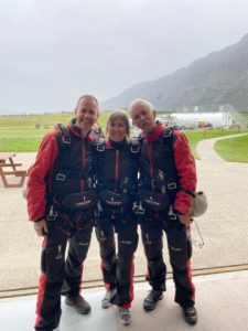 Klaar voor de sky-dive gecanceld op het laatste moment