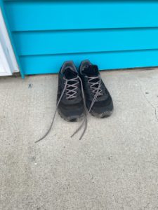 Mijn schoenen ook weer terecht